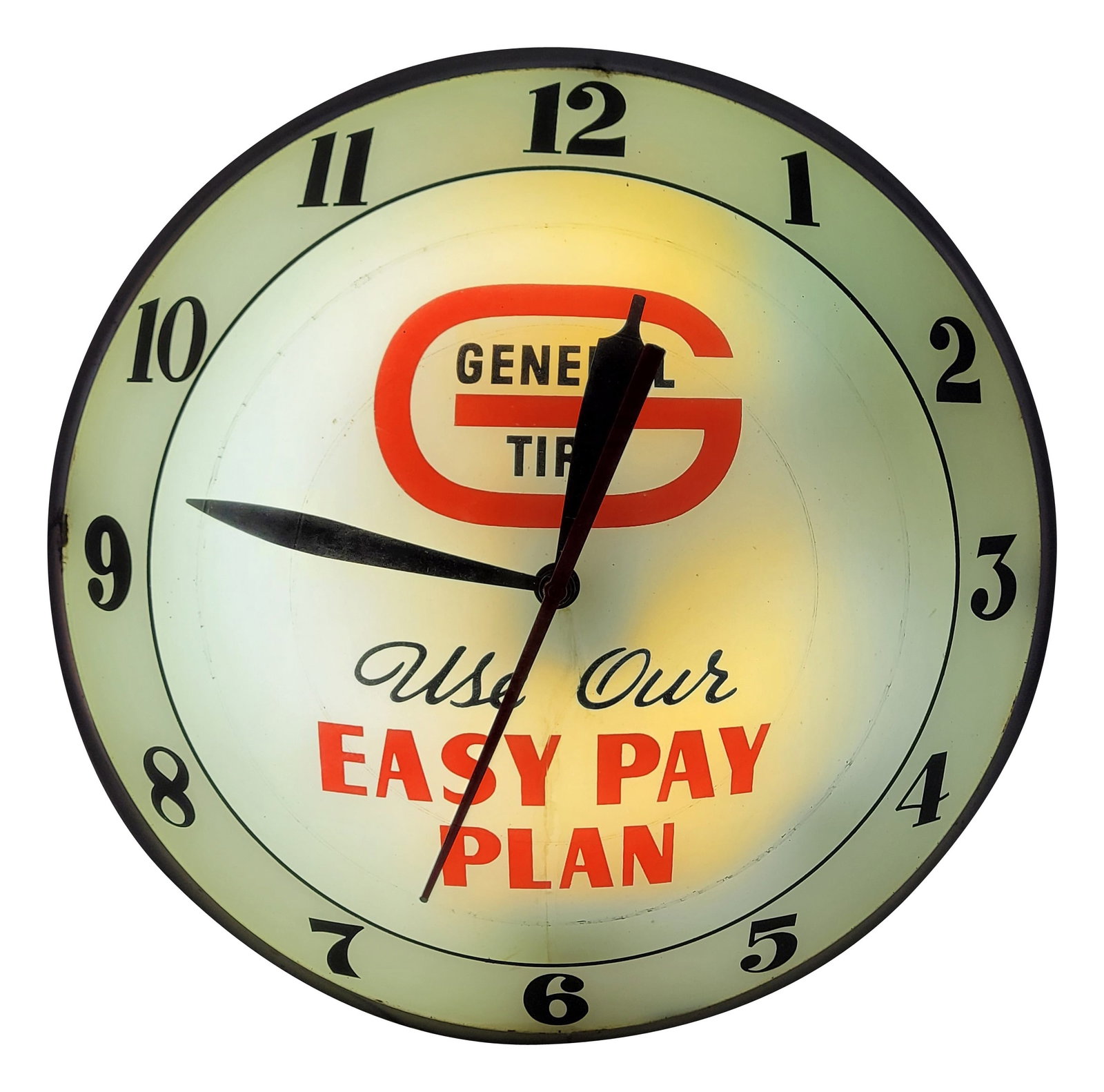General Tire Use Our Easy Pay Plan Double Bubble Advertising Clock (1 of 4)