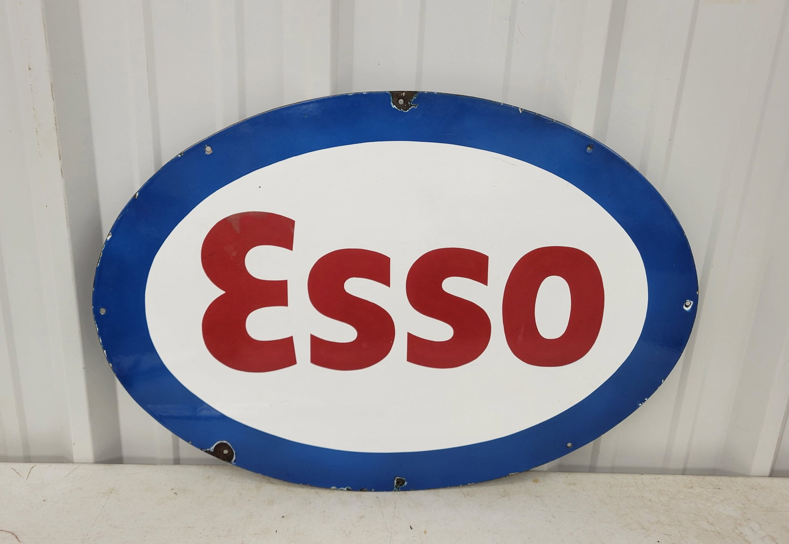Esso Gasoline SSP Oval Sign (1 of 2)