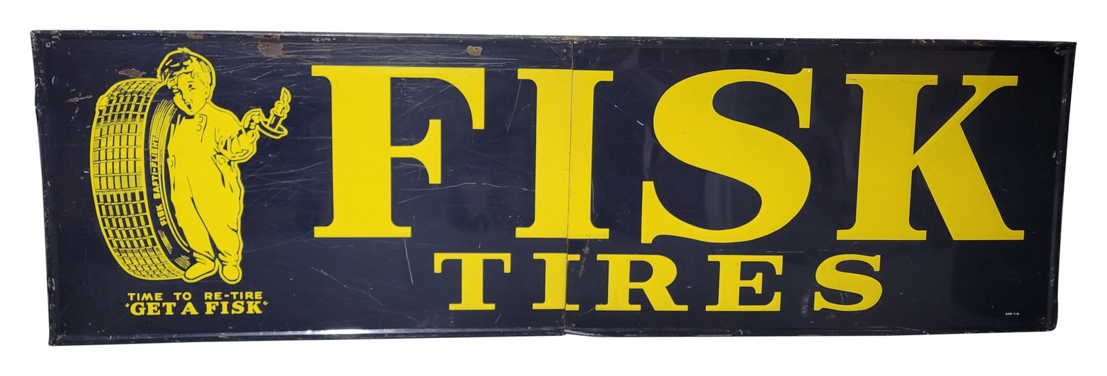 Large Fisk Tires Embossed SST Sign With Logo (1 of 3)