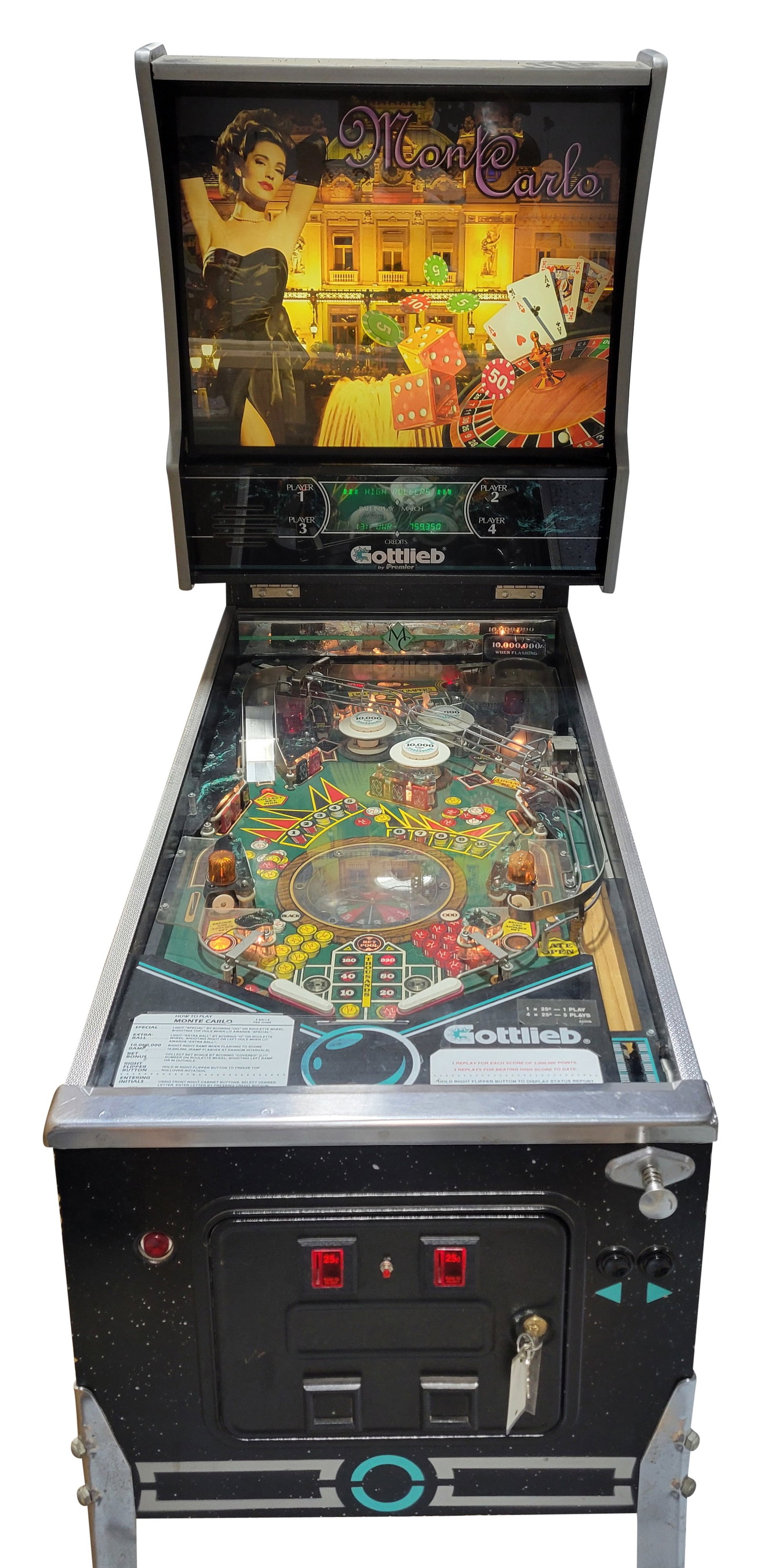 1985 Gottlieb Monte Carlo Pinball Machine (1 of 4)