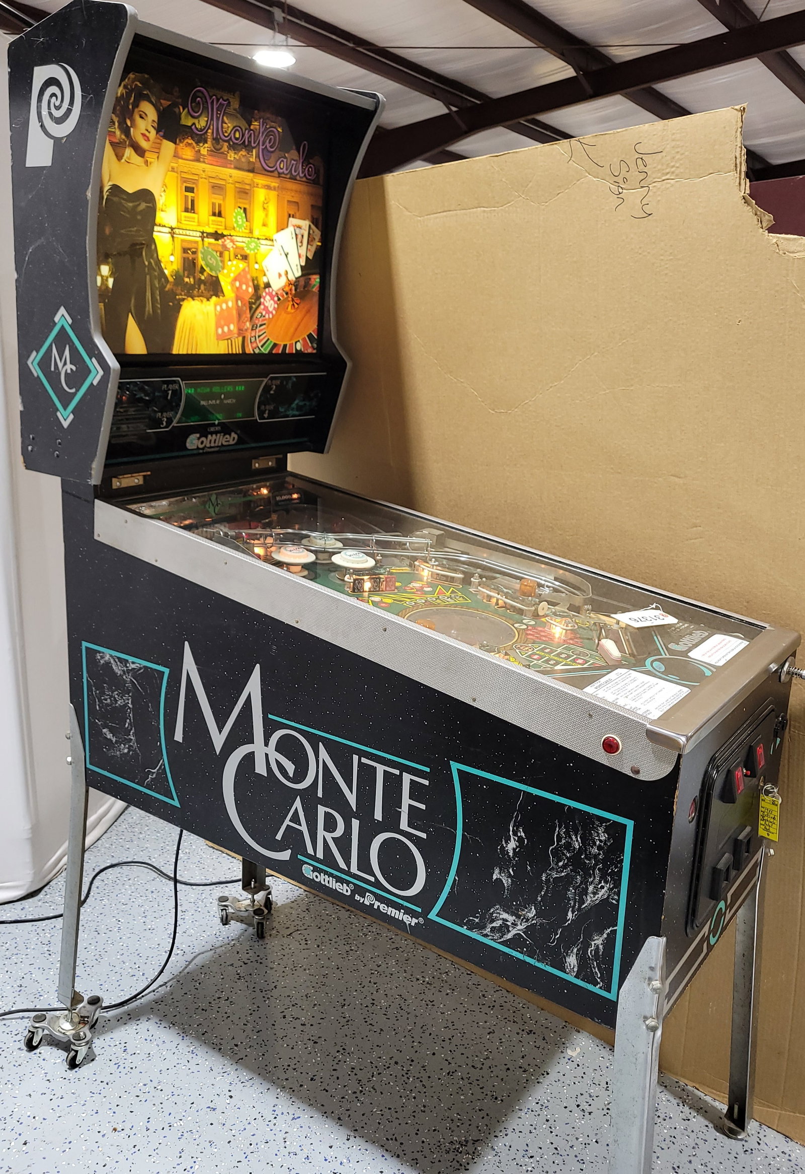 1985 Gottlieb Monte Carlo Pinball Machine - 3