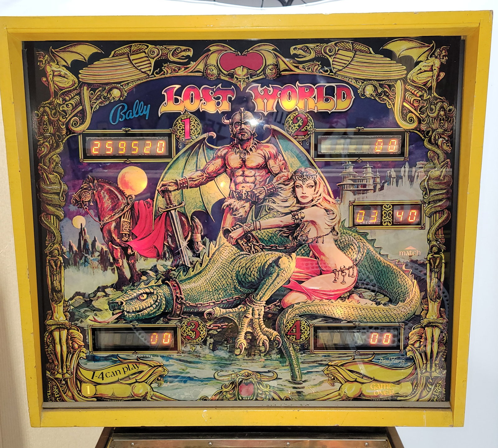 1977 Bally Lost World Pinball Machine - 4