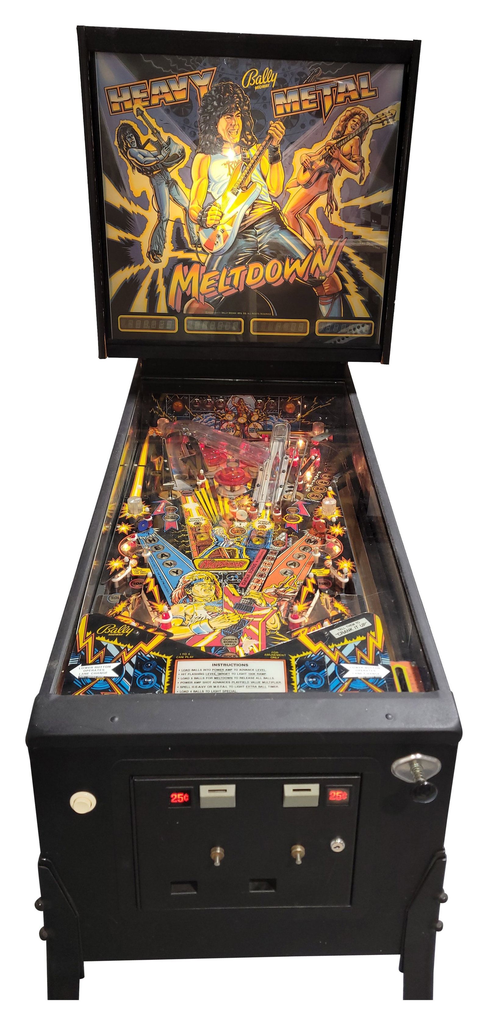 1987 Bally Midway Meltdown Pinball Machine (1 of 5)