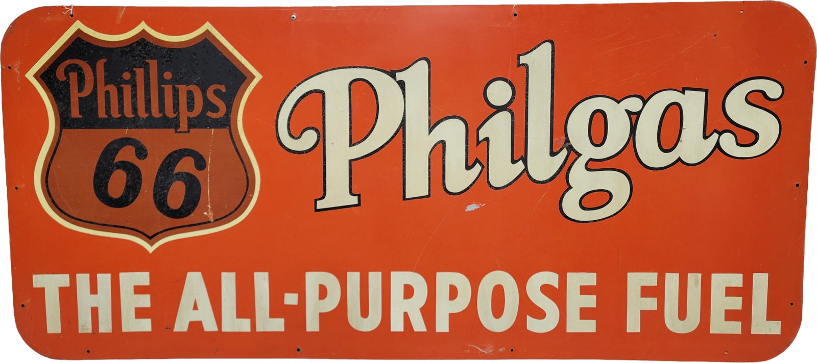 Phillips 66 Philgas The All Purpose Fuel 6.5' SST Sign w/ Reflective Lettering & Logo (1 of 3)