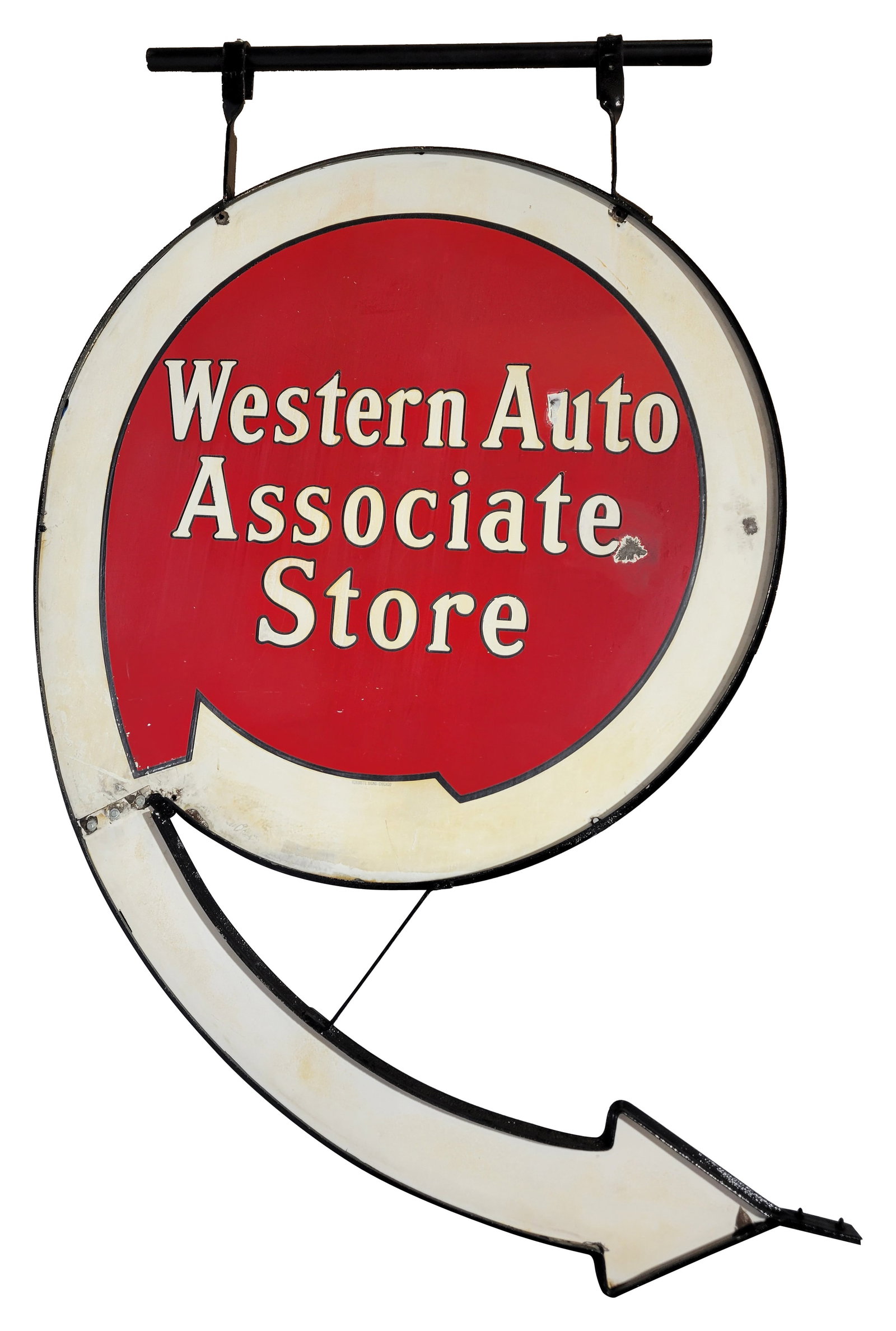 Western Auto Associate Store 7' Die Cut DSP Sign w/ Arrow & Ring (1 of 2)