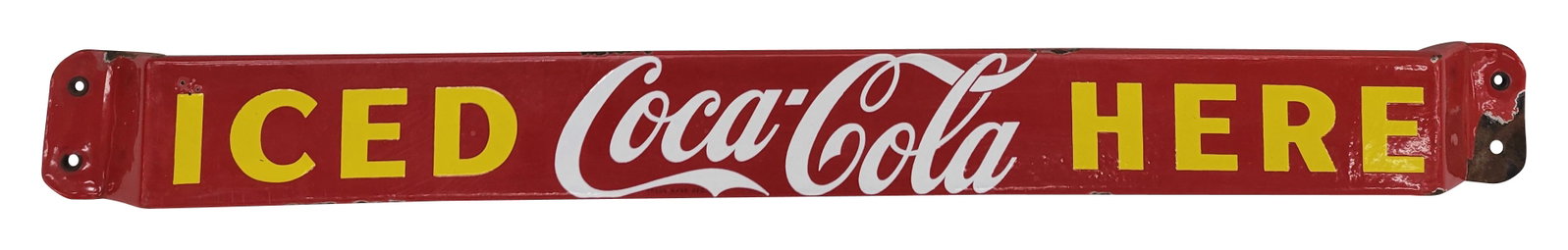 Iced Coca Cola Here Porcelain Door Push (1 of 2)