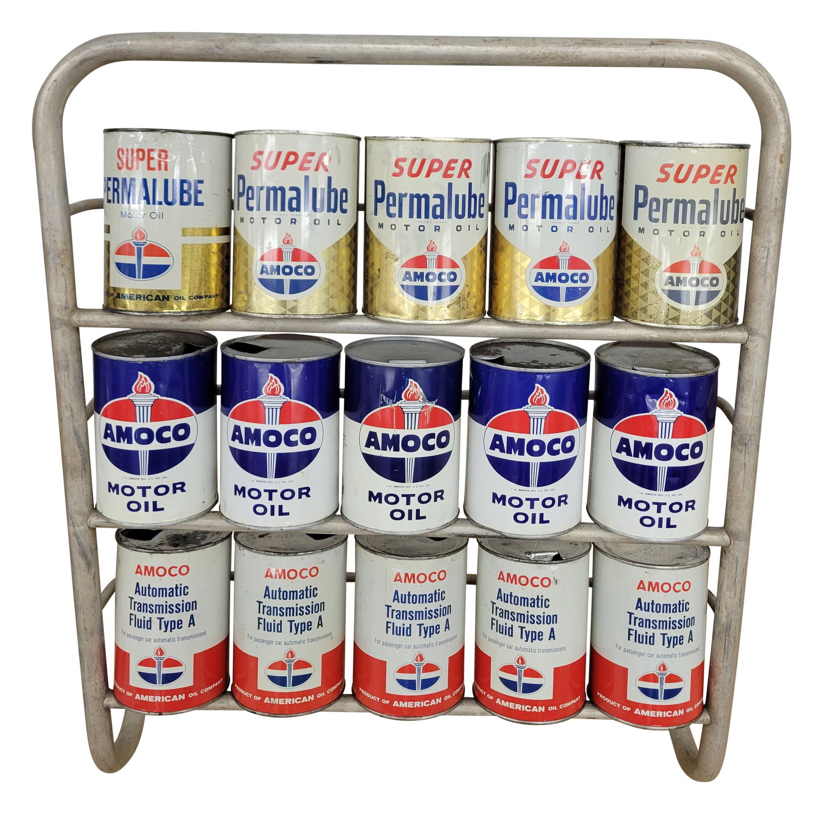 Amoco Service Station Oil Can Display Rack (1 of 2)
