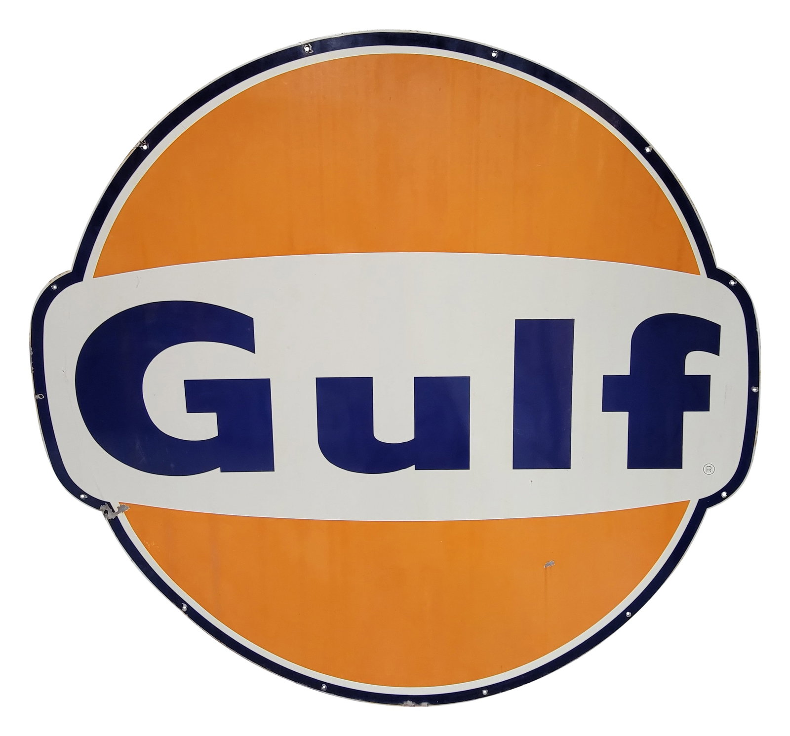 Gulf Gasoline 6.5' Die Cut SSP ID Sign (1 of 2)
