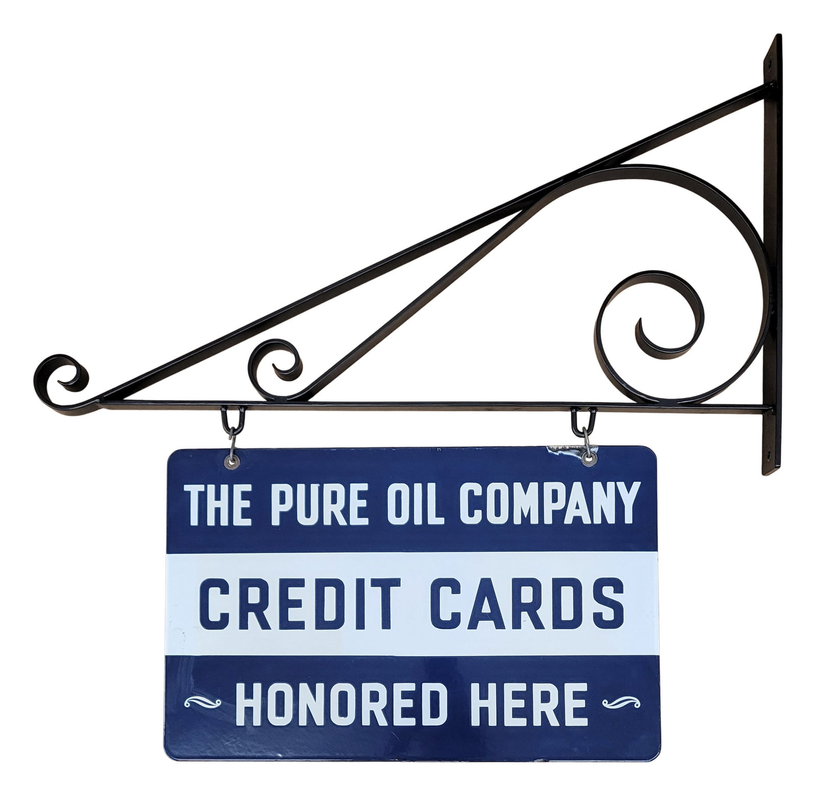 The Purol Company Credit Cards Honored Here DSP Sign With Bracket (1 of 2)