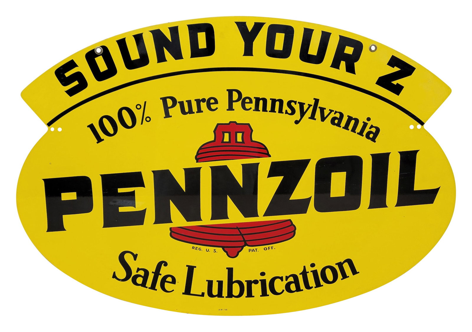 Pennzoil Sound Your Z Safe Lubrication Double Sided Tin Sign (1 of 3)