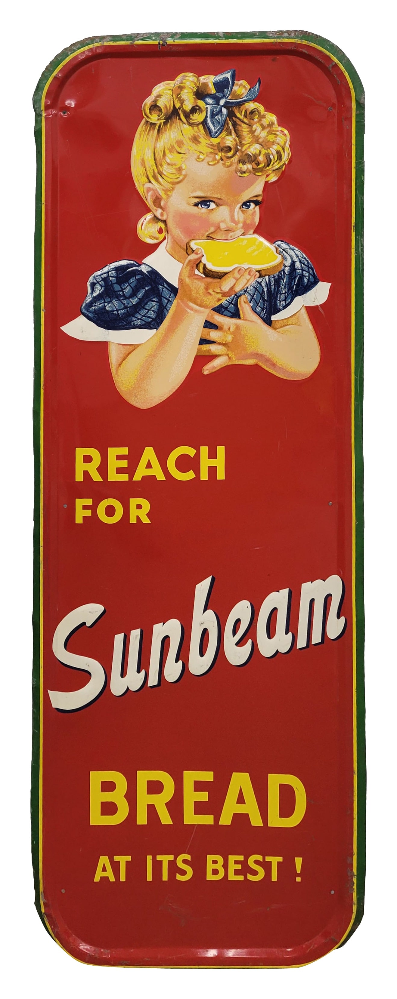 Reach For Sunbeam Bread At Its Best Single Sided Tin Sign (1 of 2)