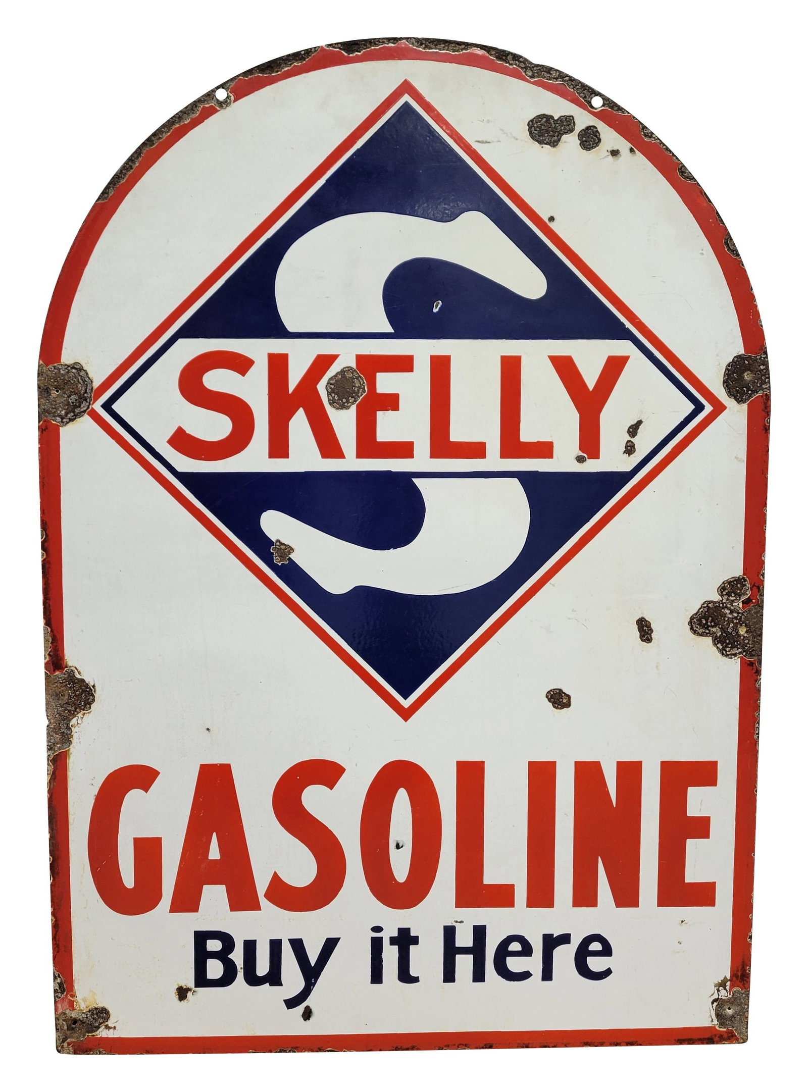 Skelly Gasoline Buy It Here DSP Tombstone Sign (1 of 2)