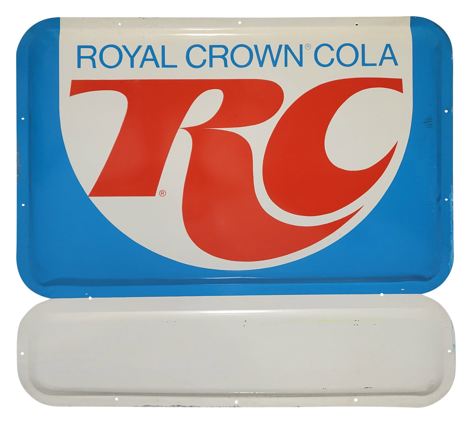 RC Royal Crown Cola Single Tin Sign With Privilege Panel (1 of 2)
