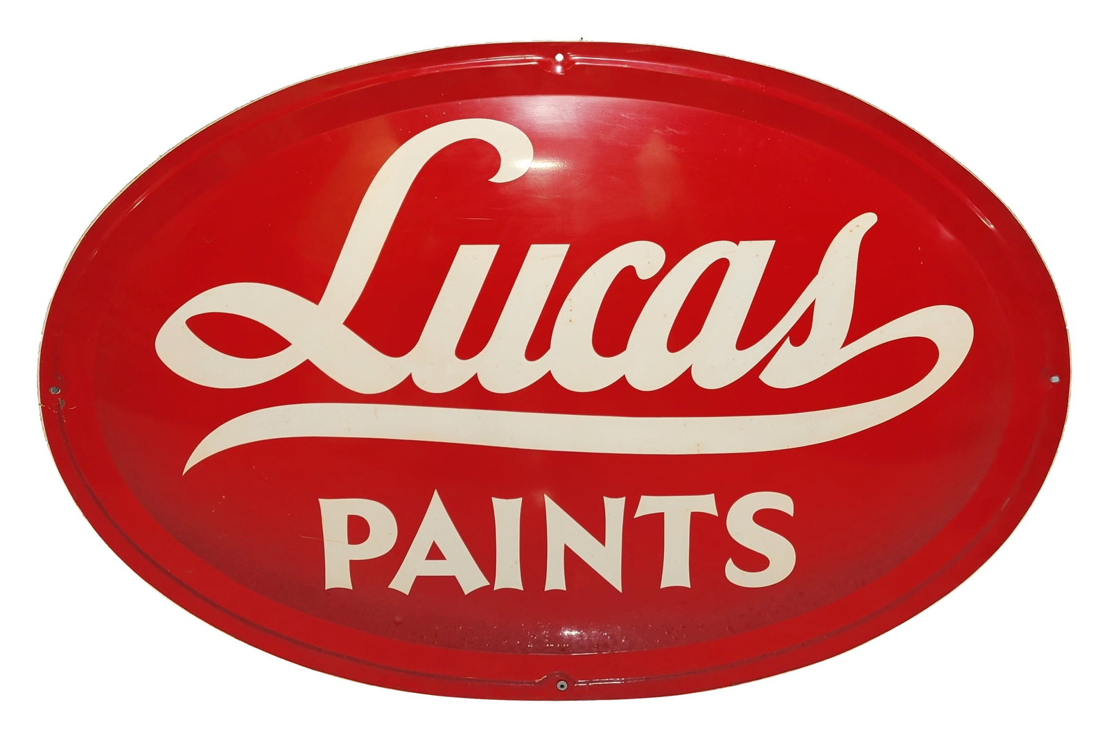 1959 Lucas Paints 4.5' SST Bubble Sign (1 of 2)