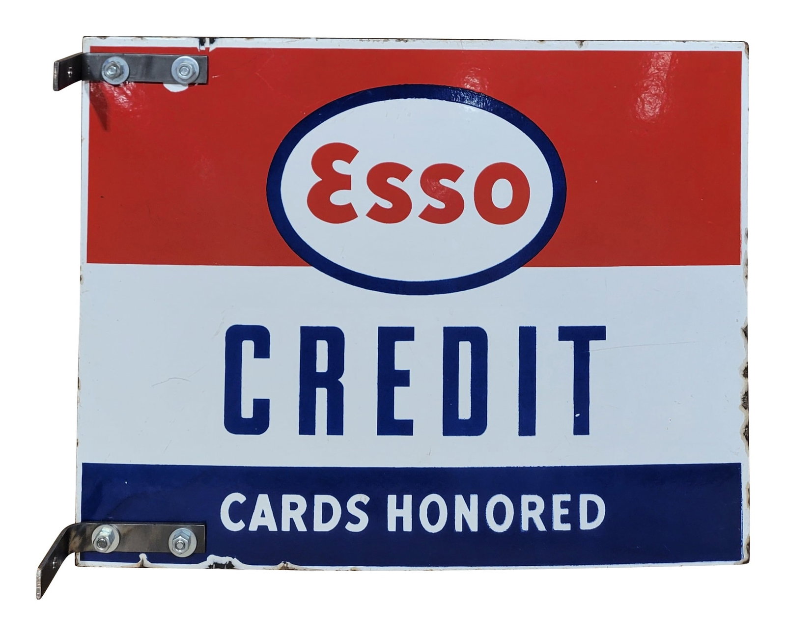 Esso Credit Cards Honored DSP Sign (1 of 2)