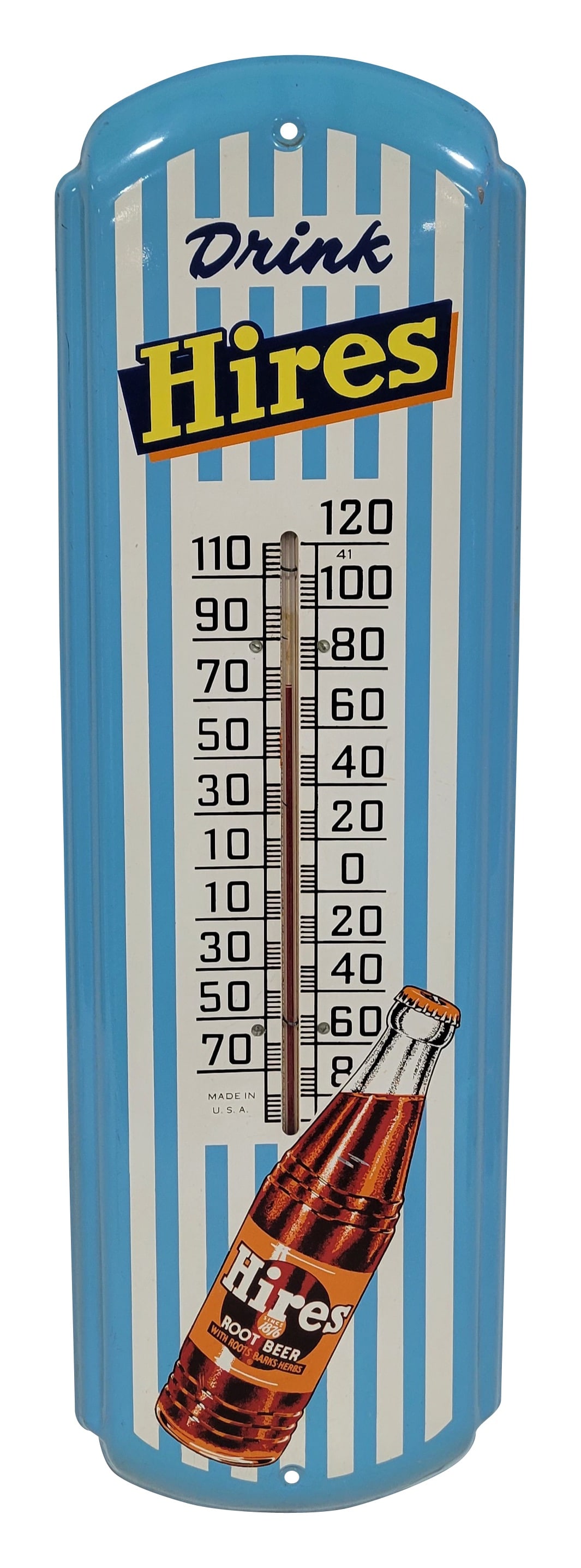 Drink Hires Tin Thermometer With Bottle (1 of 2)