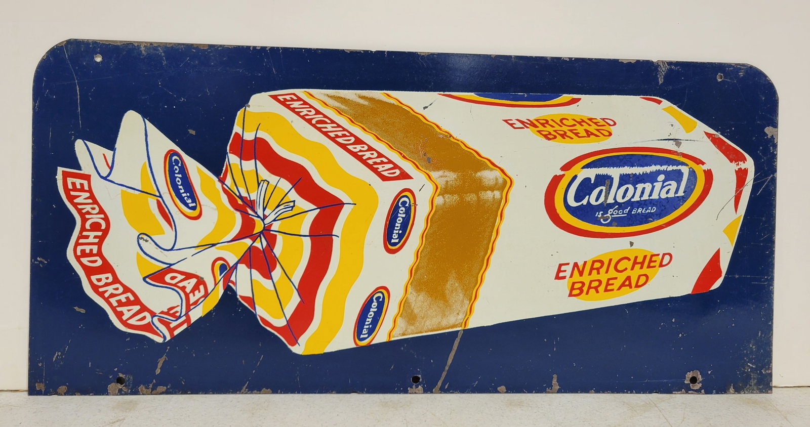 Colonial Enriched Bread Rack Topper Sign - 2
