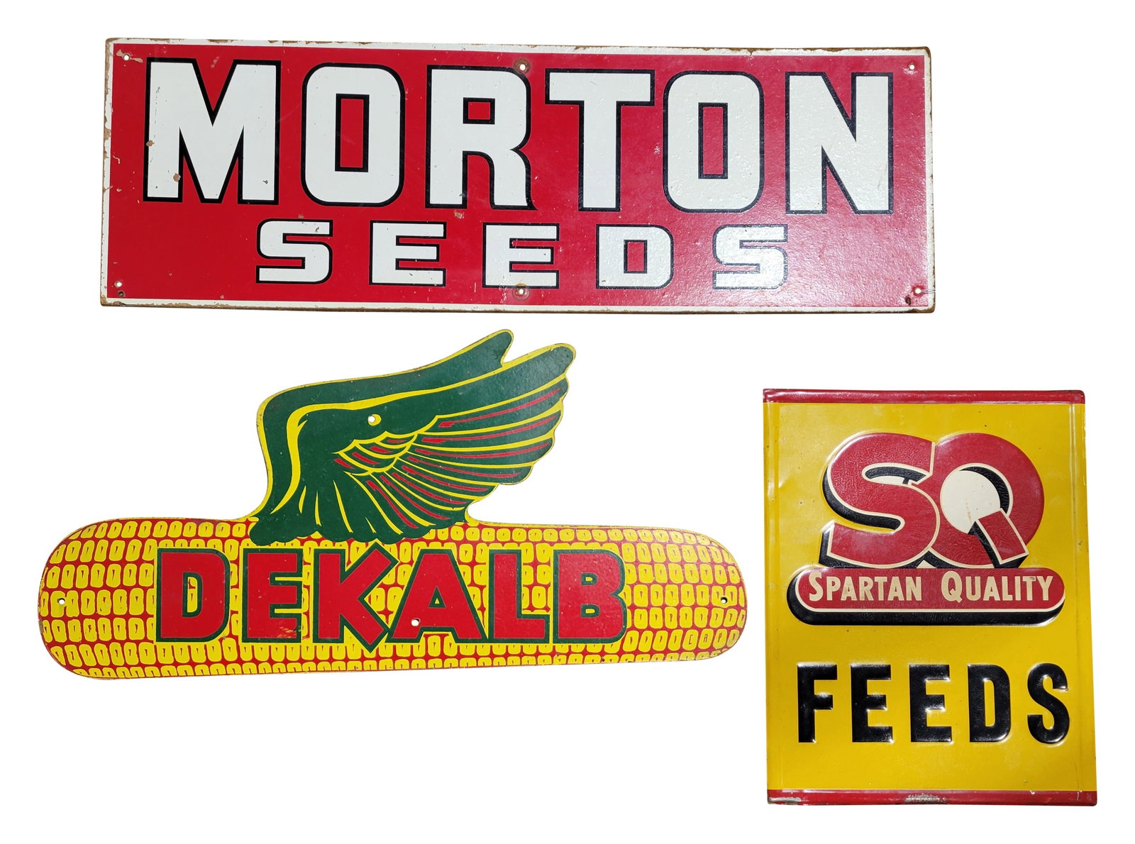 Spartan Quality, Dekalb, and Morton Seeds Signs (1 of 2)