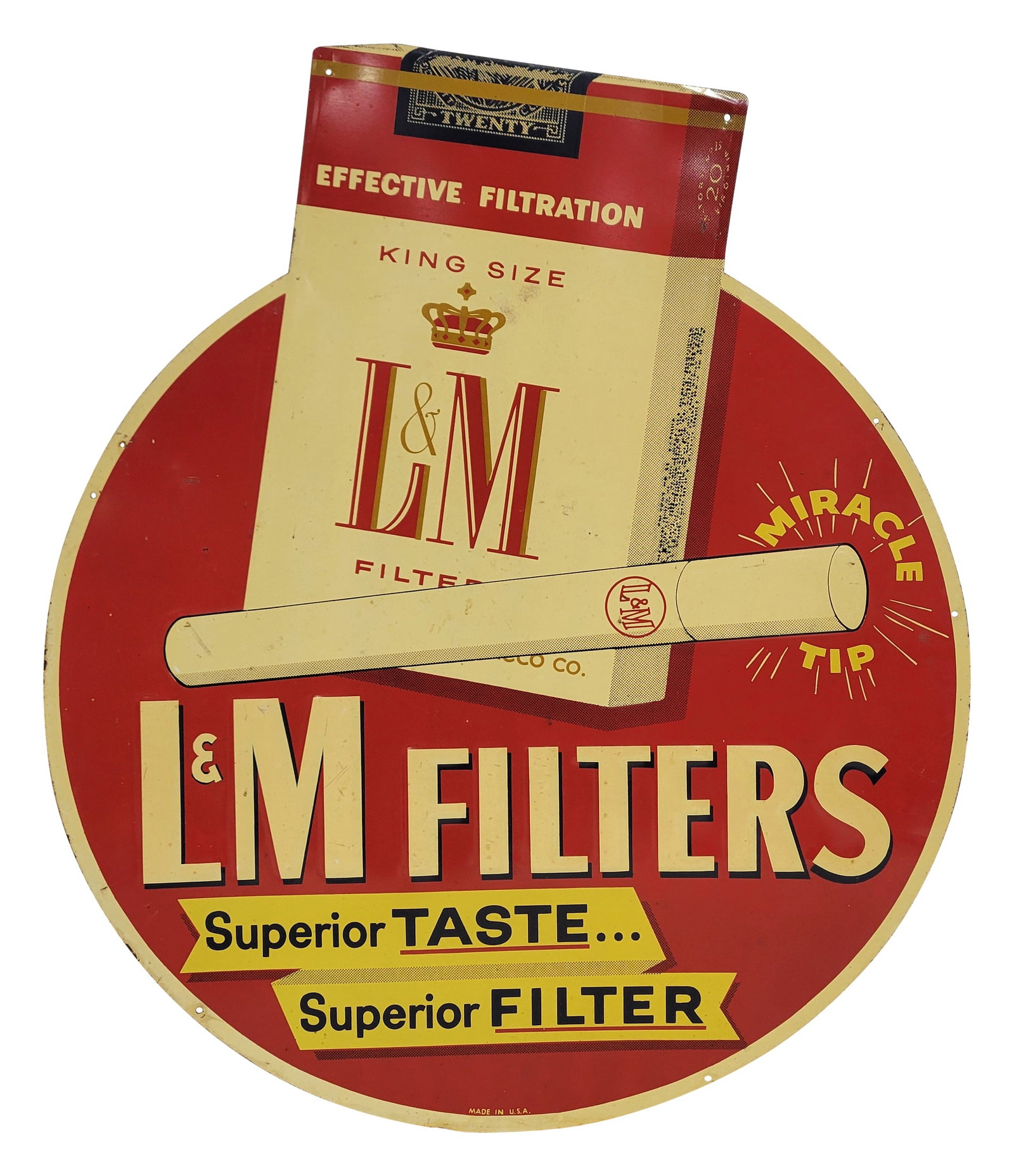 L & M Filters Embossed SST Cigarette Sign (1 of 2)