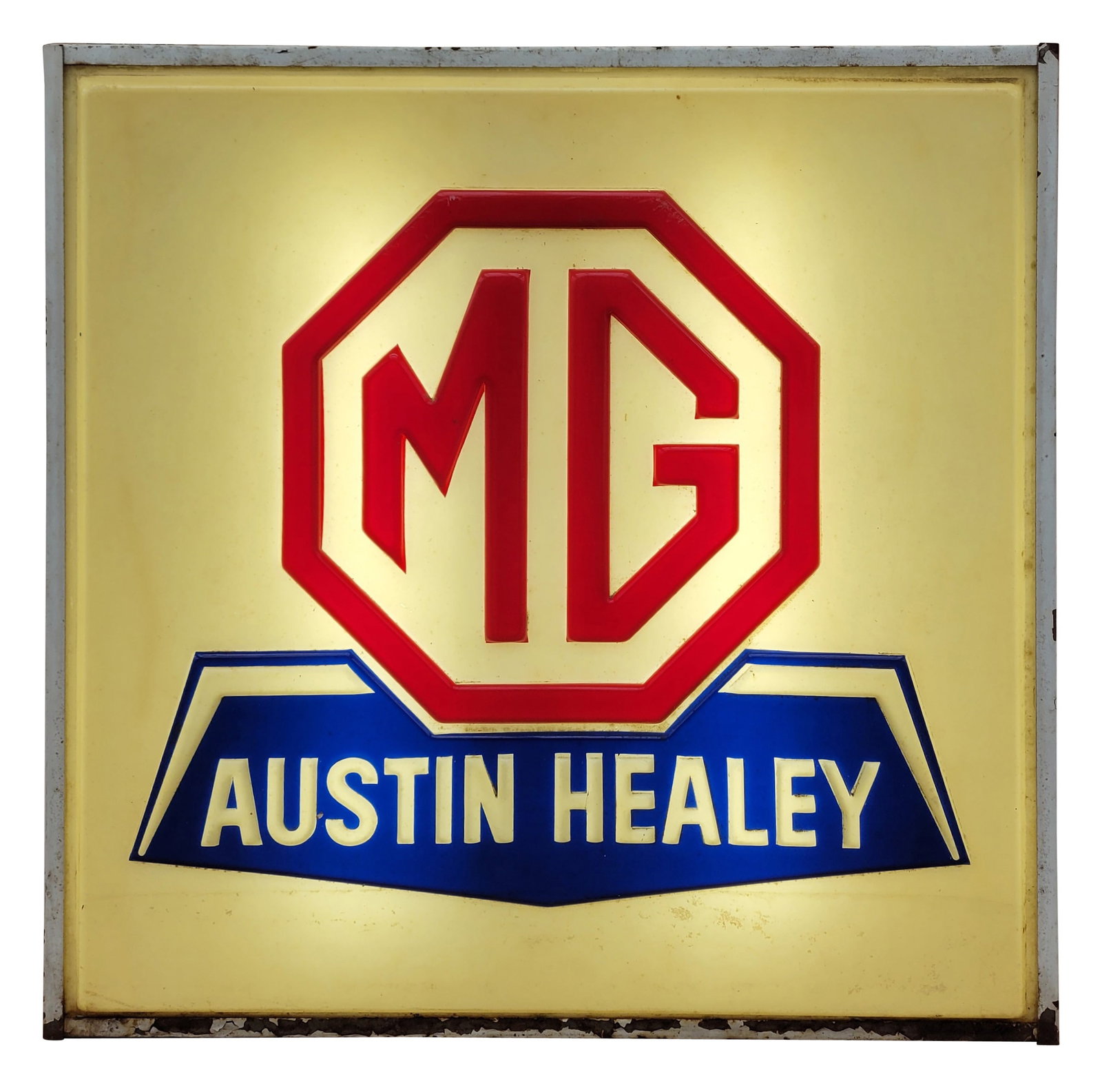Austin Healey MG Double Sided Light Up Sign (1 of 3)