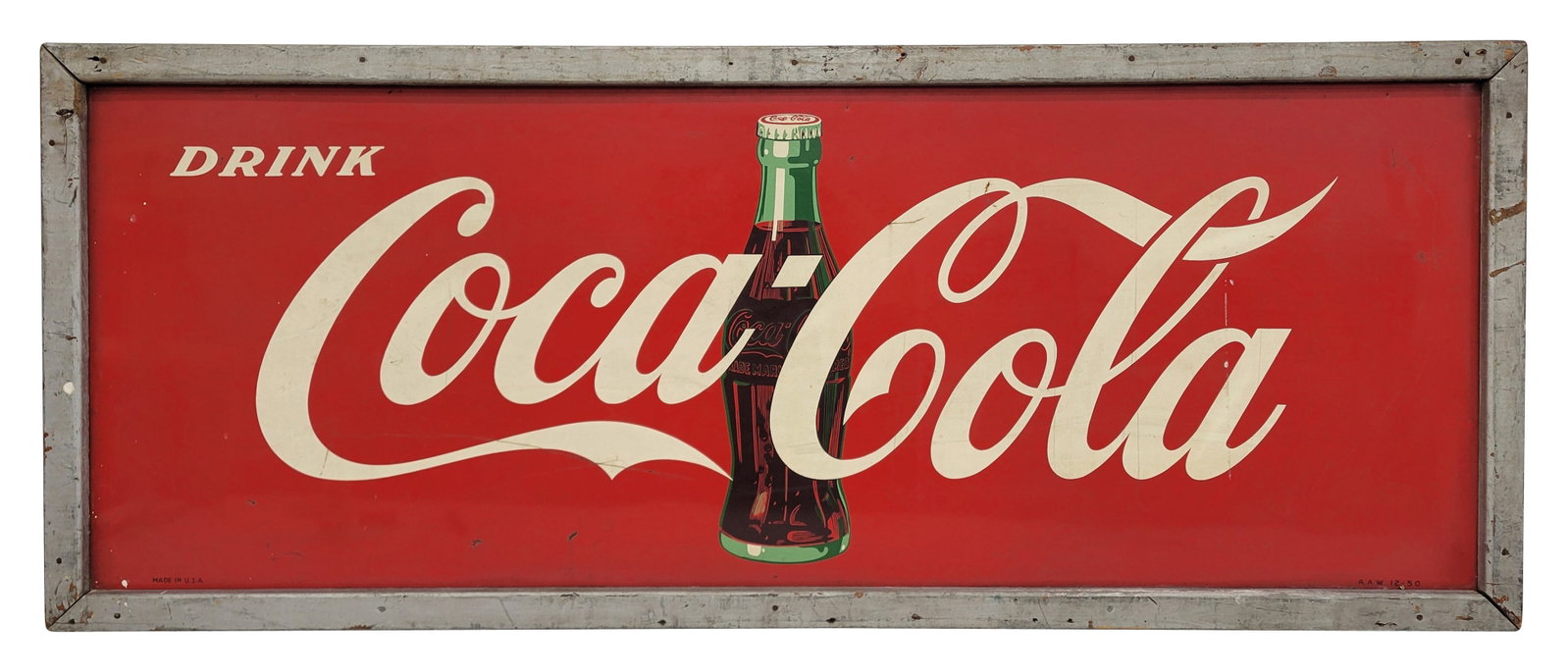 Drink Coca Cola SST Sign In Wood Frame (1 of 4)