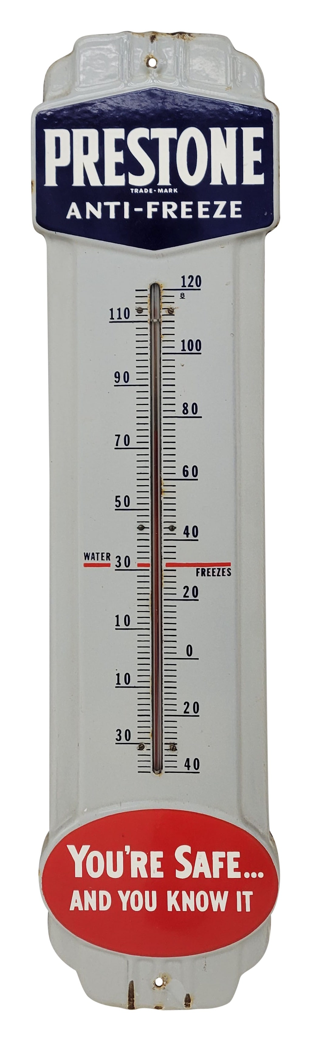 Prestone Anti Freeze You're Safe And You Know It Porcelain Thermometer (1 of 3)
