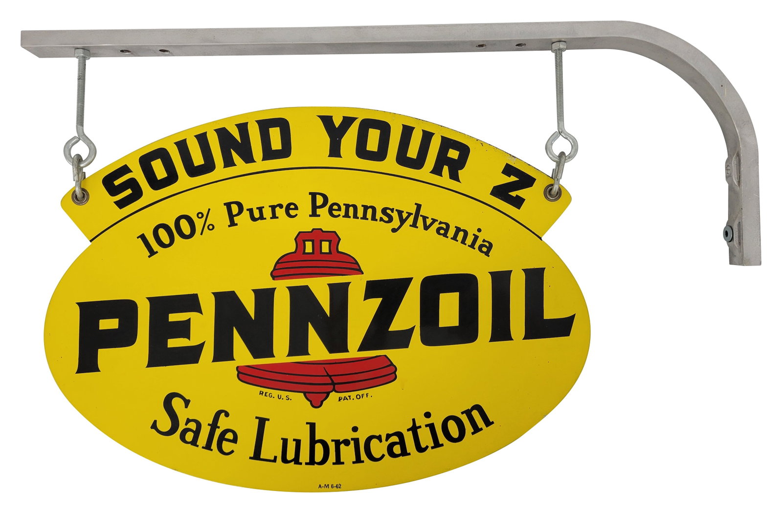 Sound Your Z Safe Pennzoil Safe Lubrication Double Sided Tin Sign (1 of 2)