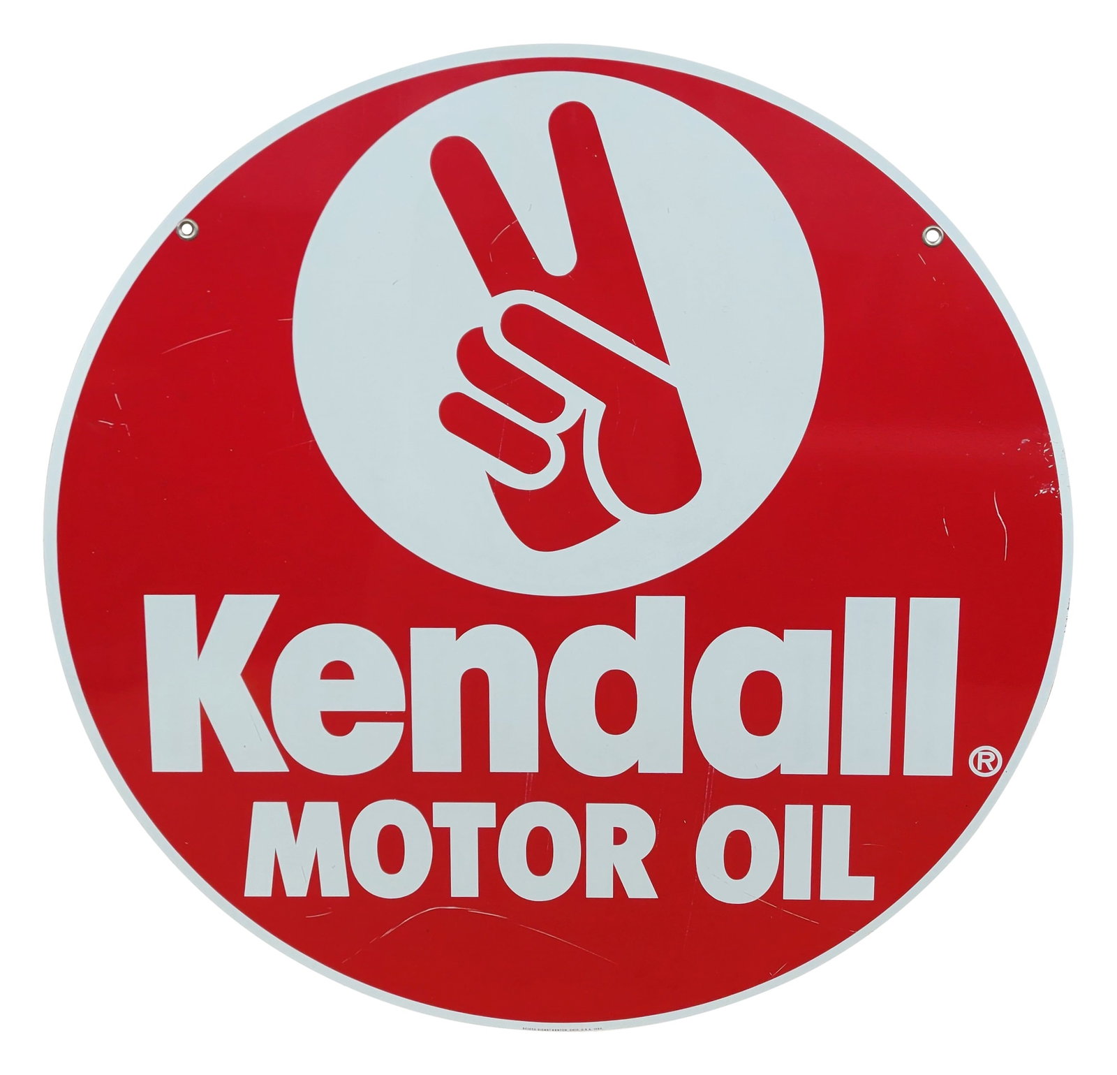 1994 Kendall Motor Oil Double Sided Tin Sign (1 of 2)