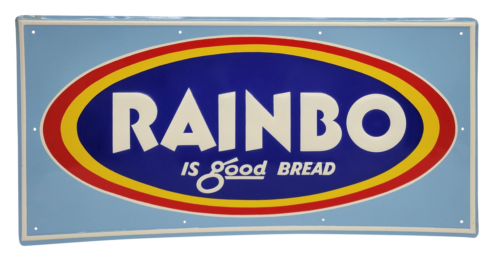 Rainbo Is Good Bread Embossed Single Sided Tin Sign (1 of 3)