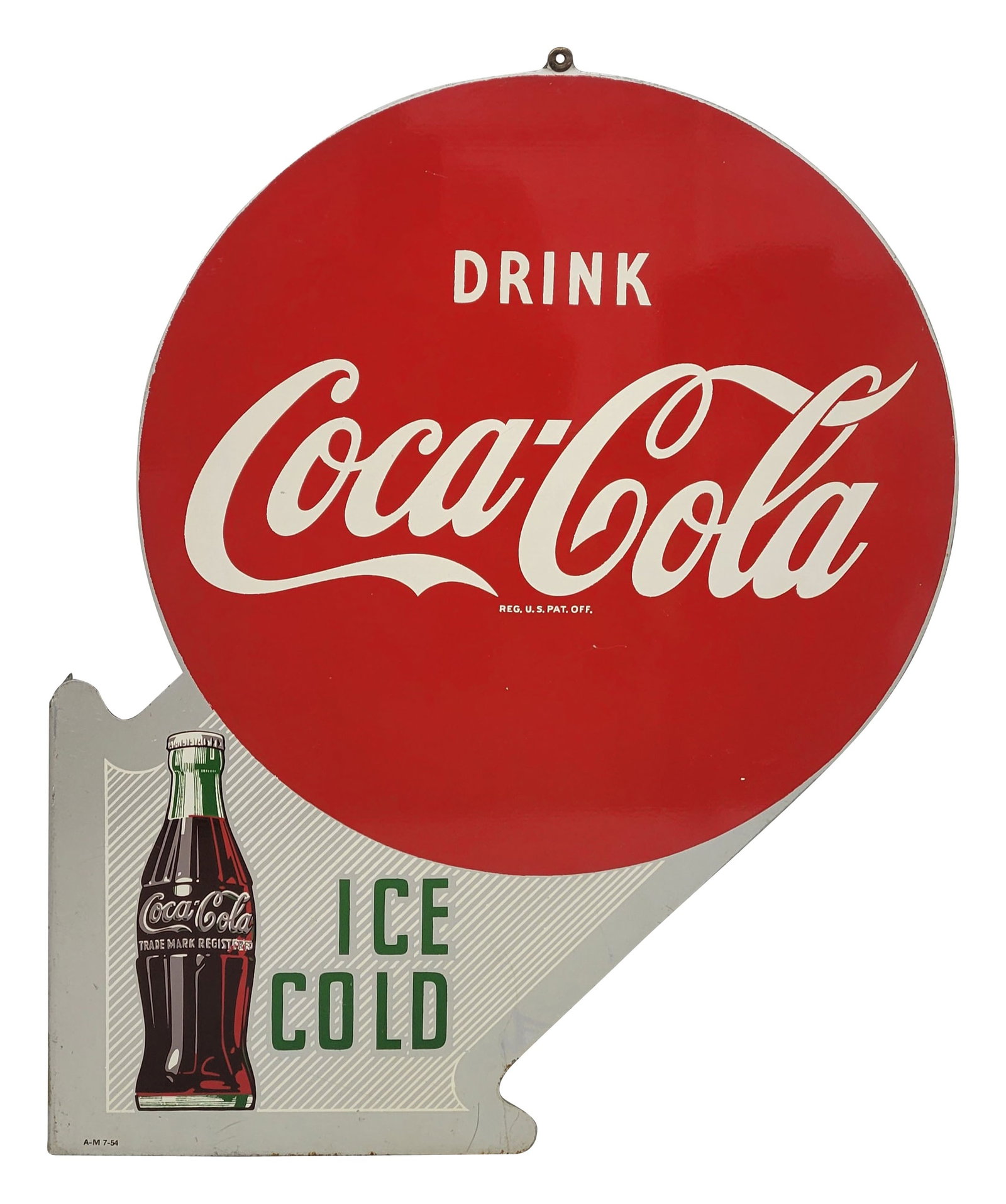 Drink Coca Cola DST Die Cut Flange Sign With Bottle (1 of 5)