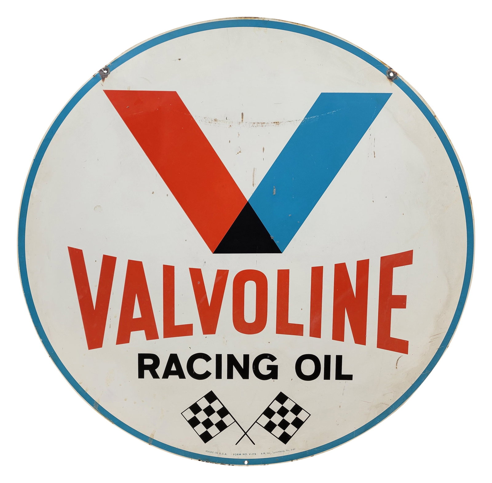 30" Valvoline Racing Oil DST Sign (1 of 3)