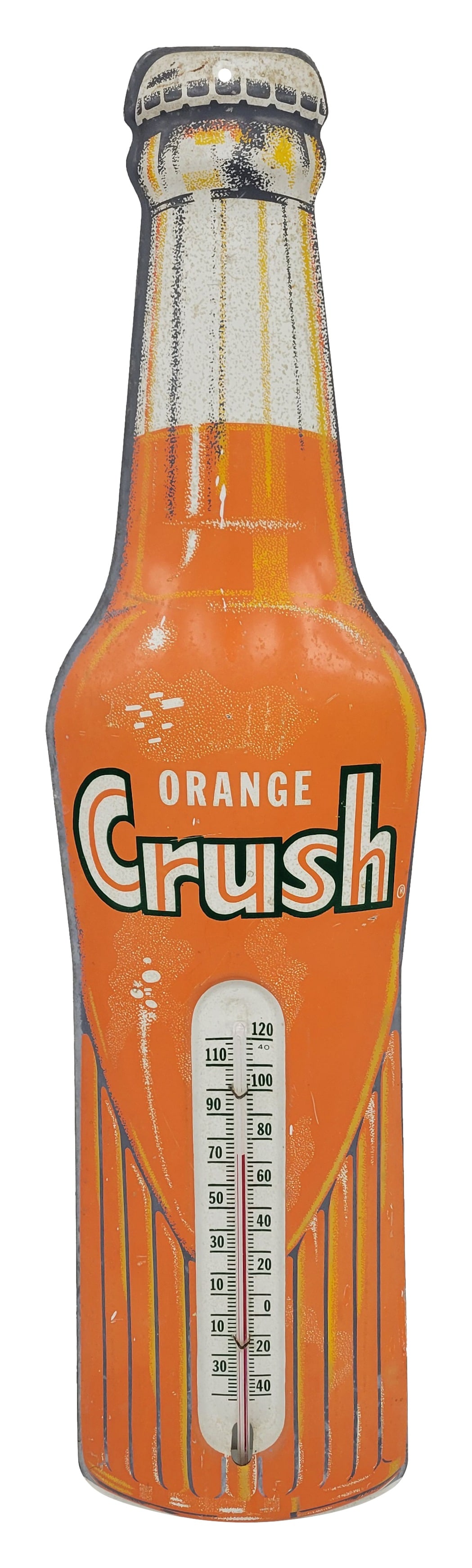 Orange Crush SST Die Cut Bottle Thermometer Sign (1 of 4)