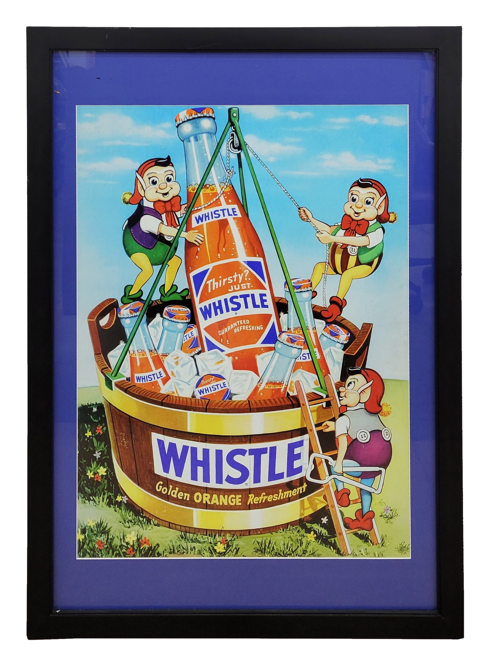 Whistle Framed Advertising Poster (1 of 2)