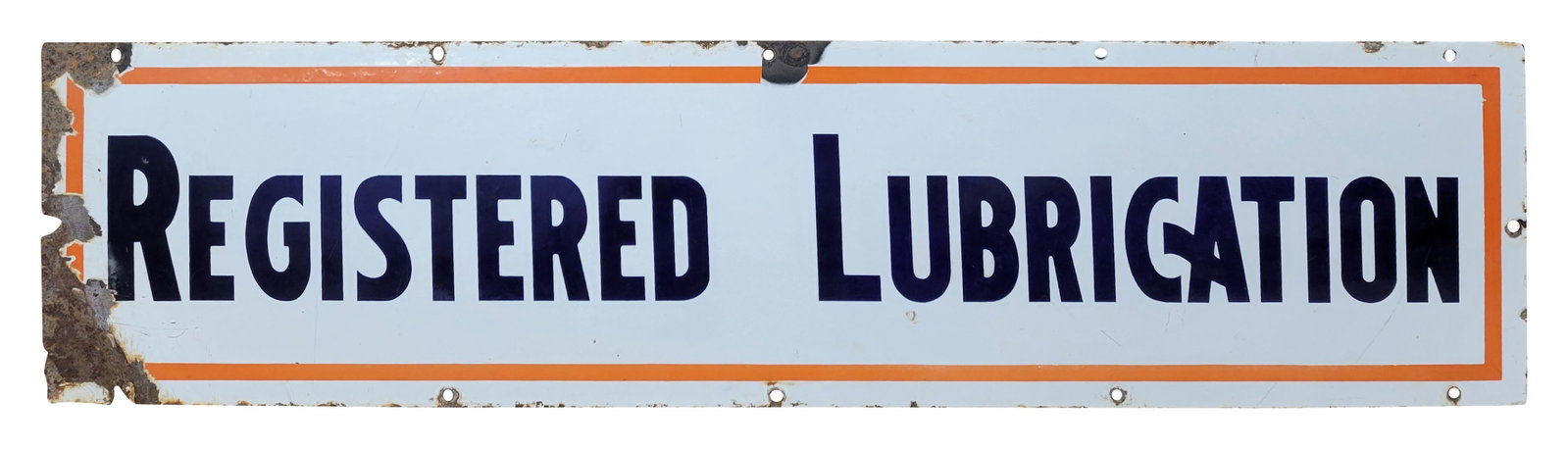 Gulf Registered Lubrication Porcelain Service Station Sign (1 of 2)