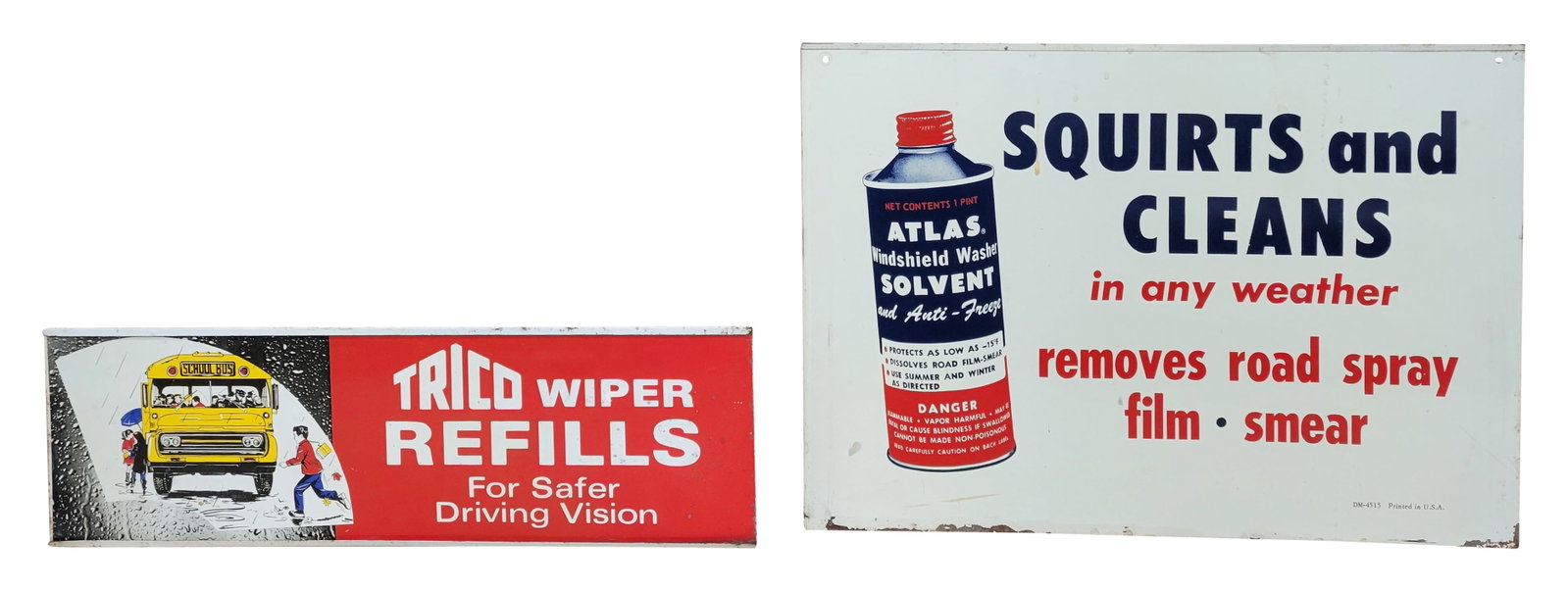 Atlas and Trico Wiper Refills Tin Signs (1 of 2)
