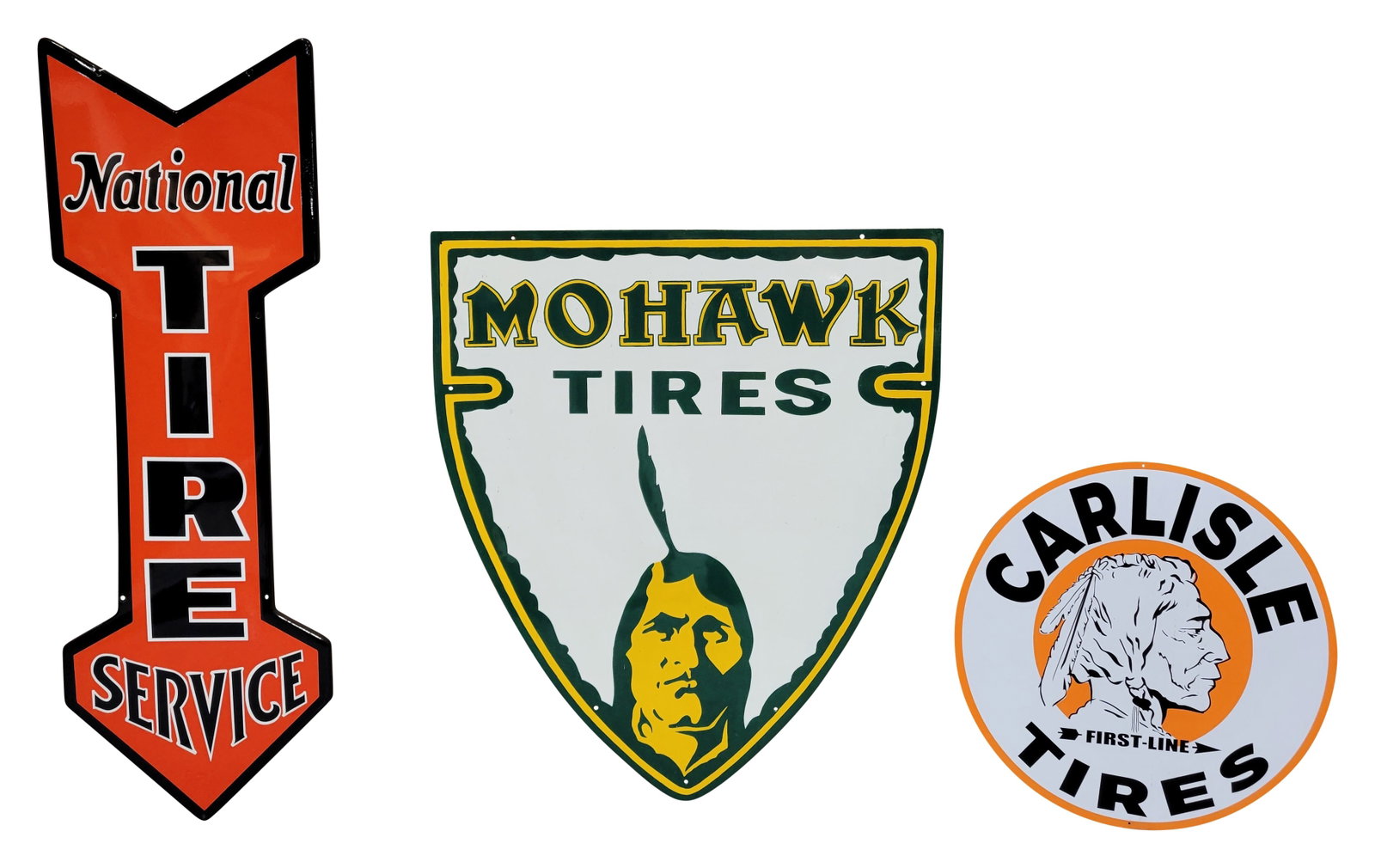 National Tire Service, Carlise Tires, Mohawk Tires Modern Signs (1 of 2)