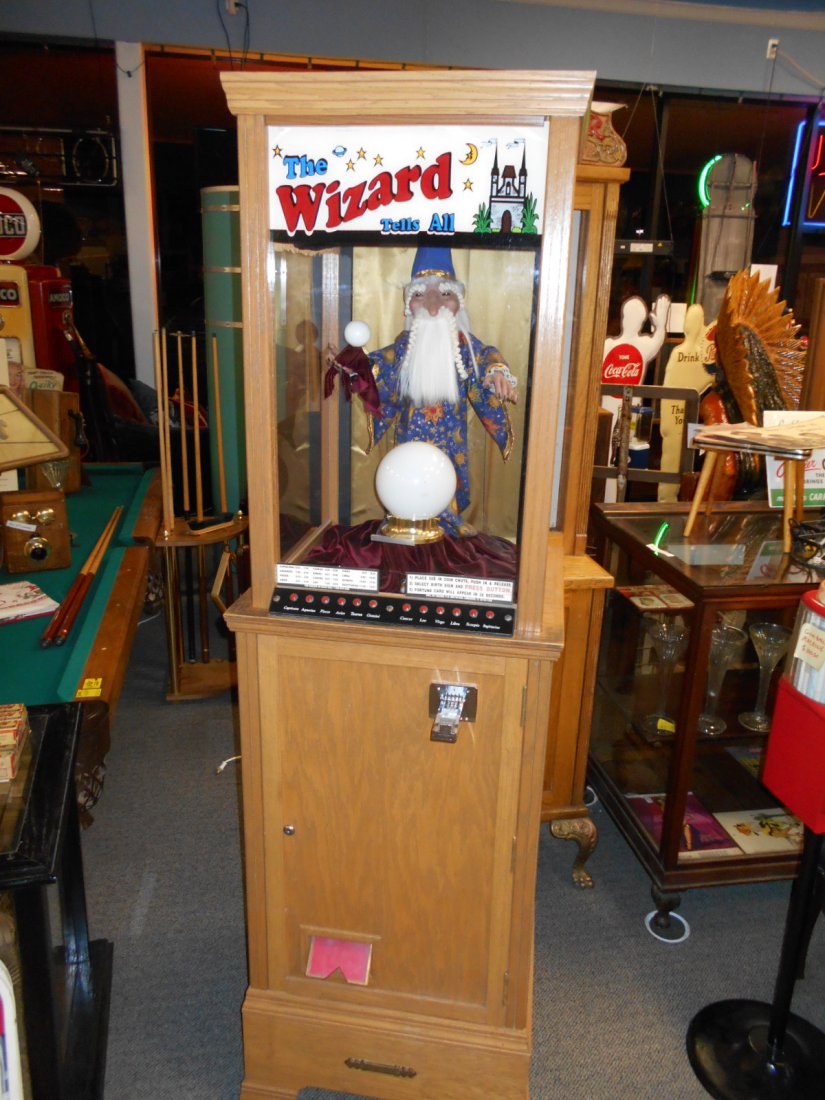 The Wizard Fortune Telling Machine Coin Operated