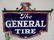 Rare 2 sided The General Tire Porcelain Dealership sign - 6