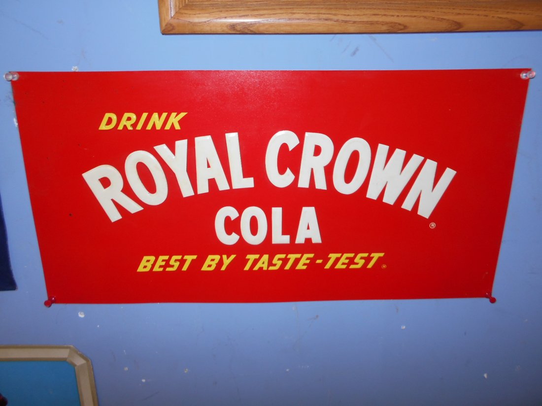 NOS  Royal Crown tin sign (1 of 2)