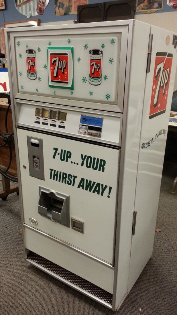 vintage 7up soda machine
