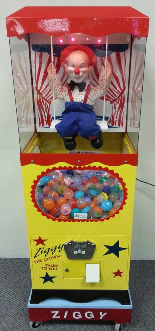 Ziggy The Talking Clown Vending Machine Mesmerizing Coin Operated Ziggy The Clown Talking Vending Machine Ziggy The Talking Clown Vending Machine Mesmerizing Coin Operated Ziggy The Clown Talking Vending Machine