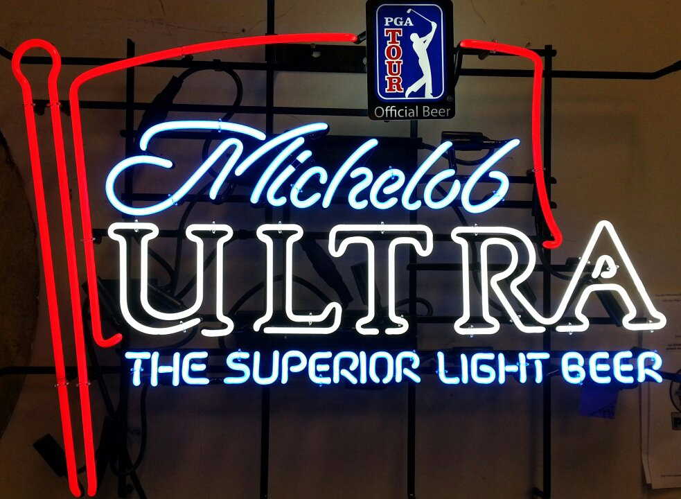 PGA Michelob Ultra Beer Neon advertising sign