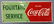 Porcelain Coca Cola Fountain Service Sign