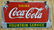 1930's porcelain Coca Cola fountain service sign