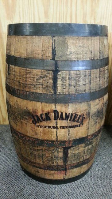 Jack Daniels Whiskey barrel: Branded Old No.7 Jack Daniels whiskey barrel.