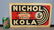 Nichol Kola Tin advertising sign