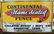 Continental Flame Sealed Fence Sign