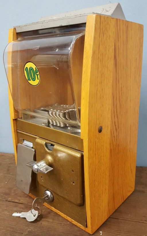 10 Cent Victor Wood Gumball Machine Jan 28 2018 Rockabilly 10 Cent Victor Wood Gumball Machine