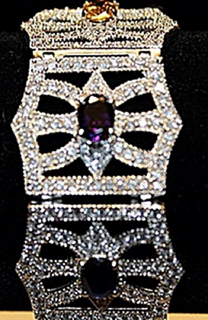 Beautiful Multi Colored Gemstones SS Bracelet. (1 of 1)