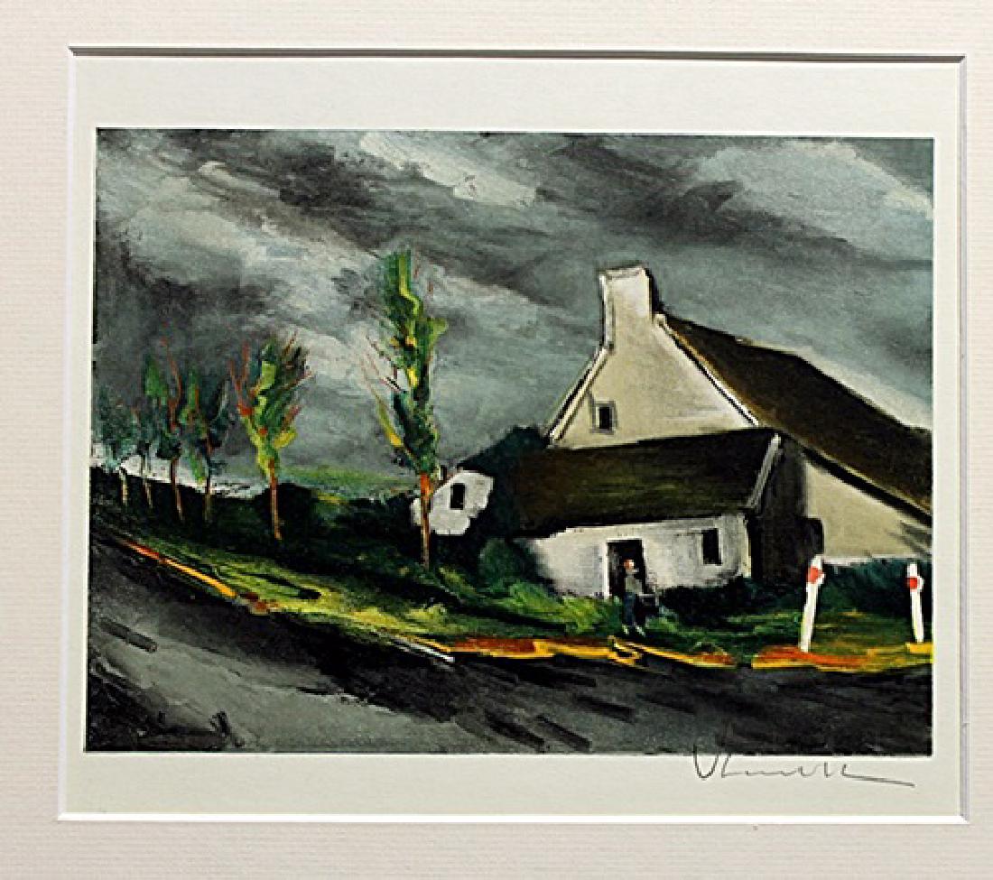 Maurice De Vlaminck - Lithograph: Lithograph by Maurice De Vlaminck. Maurice de Vlaminck was a French painter. Along with André Derain and Henri Matisse he is considered one of the principal figures in the Fauve movement, a group of